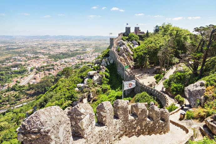 See Sintra from above at the Moorish Castle