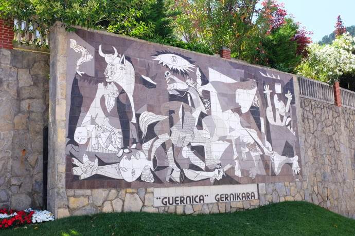 Mosaic reproduction of Picasso's “Guernica”